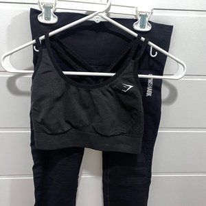 Black Gymshark Matching Set